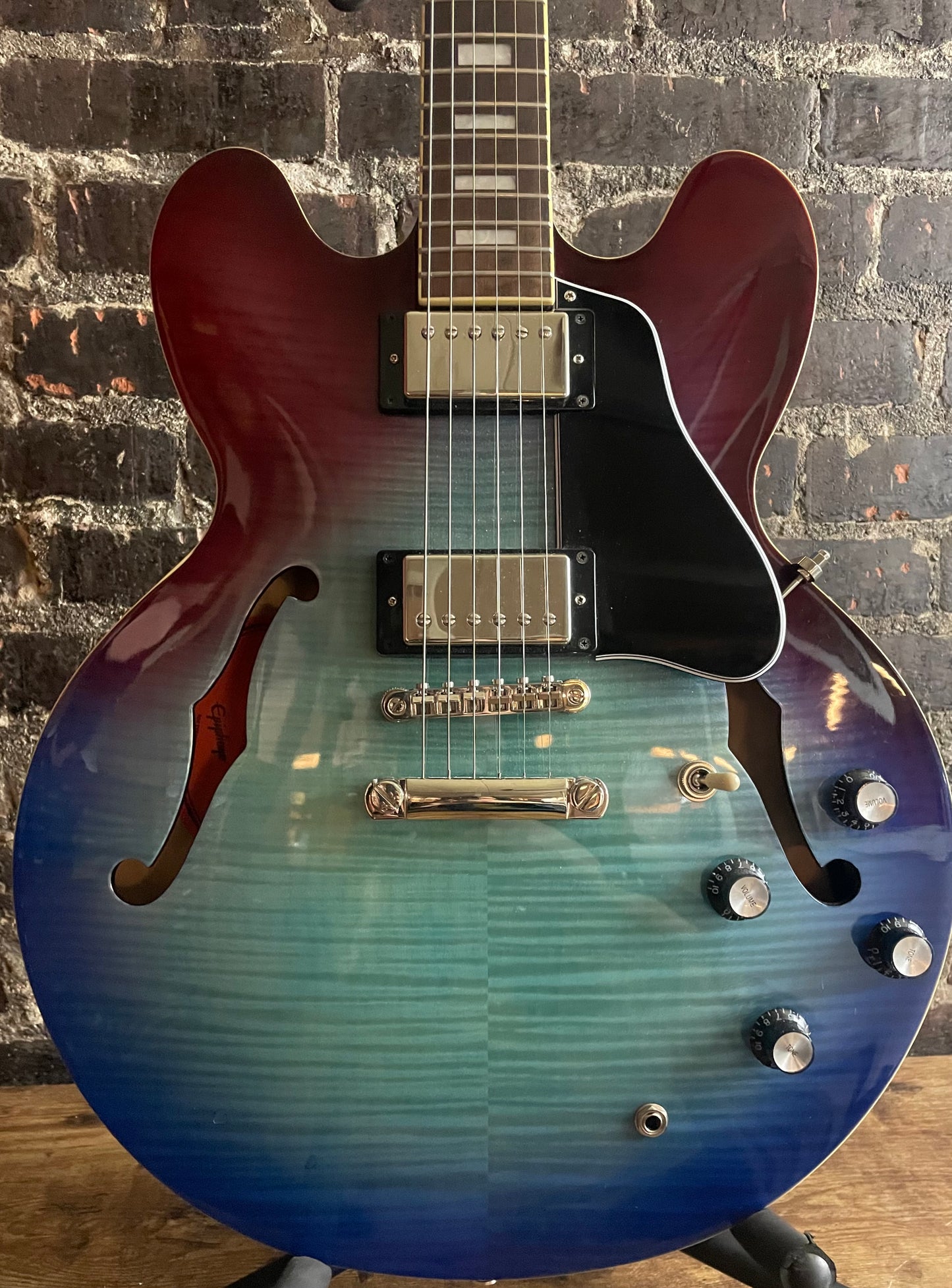 2020 Epiphone ES-335 Figured Semi-hollowbody - Blueberry Burst (USED)
