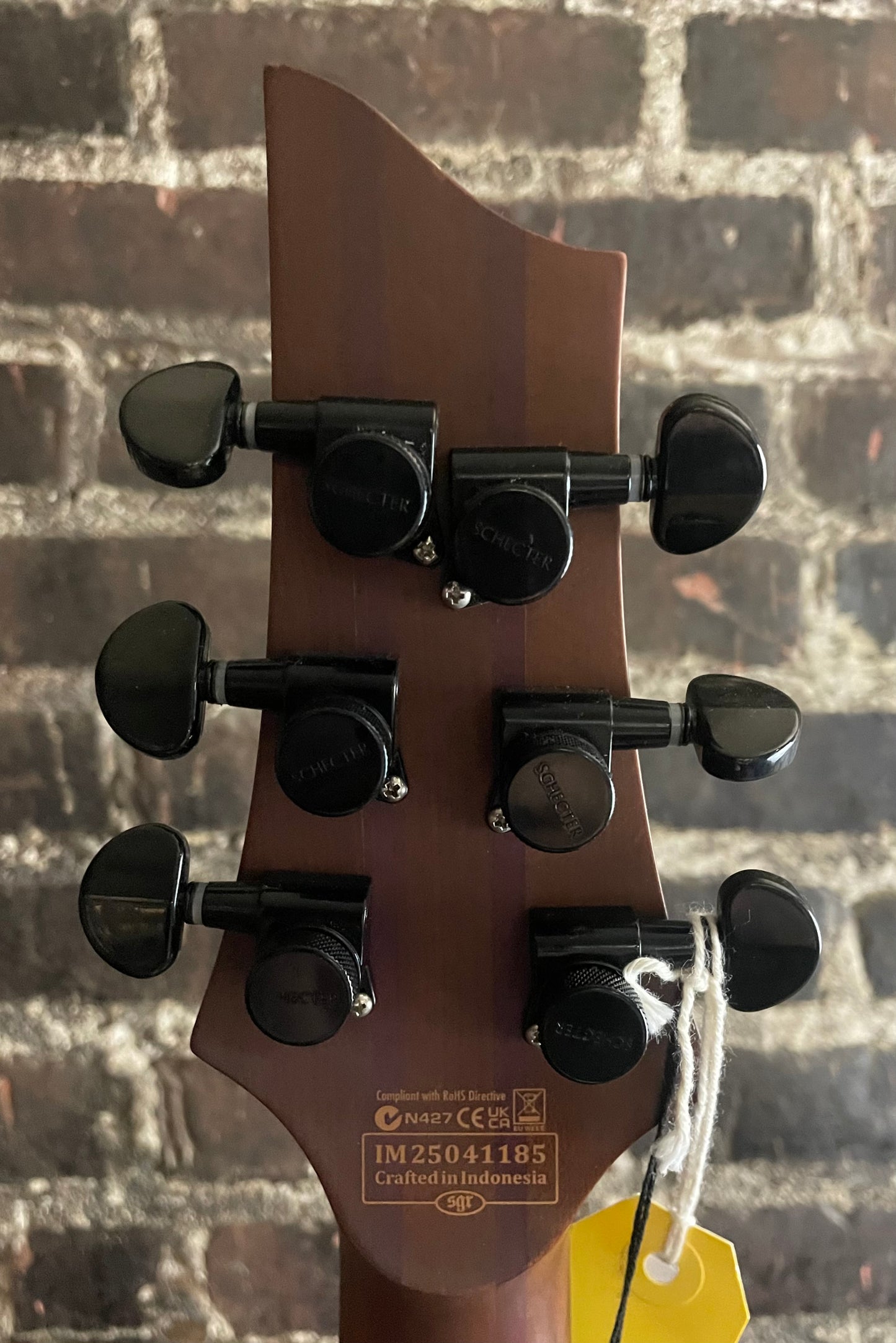 Schecter C-1 Exotic Ebony Electric Guitar - Natural Satin