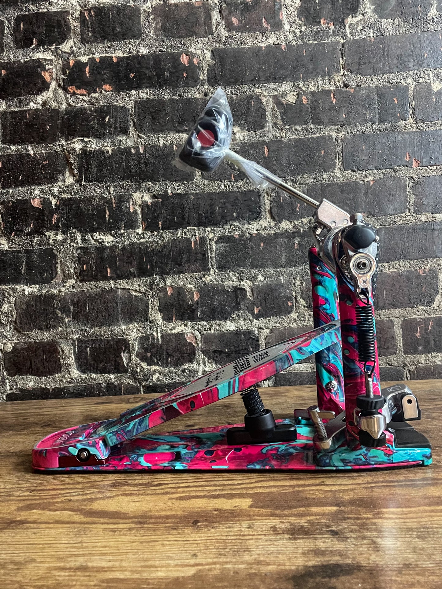 Tama 50th-anniversary Limited Iron Cobra Power Glide Kick Pedal - Marble Coral Swirl