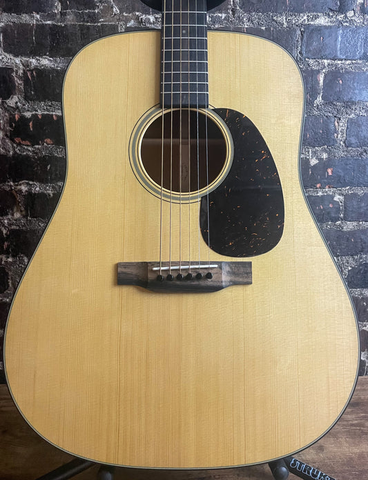 Martin D-18 Satin Acoustic Guitar - Satin Natural