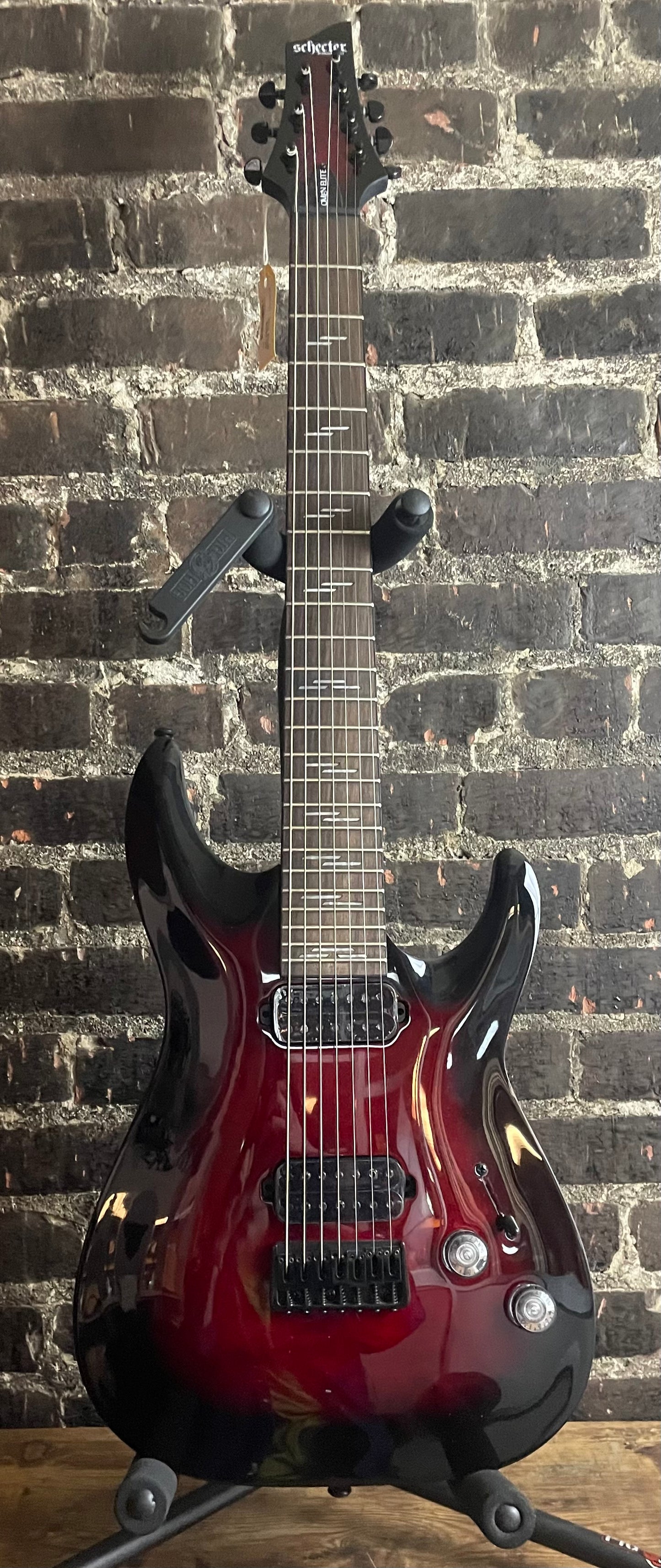 Schecter Omen Elite-7 Electric Guitar - Black Cherry Burst