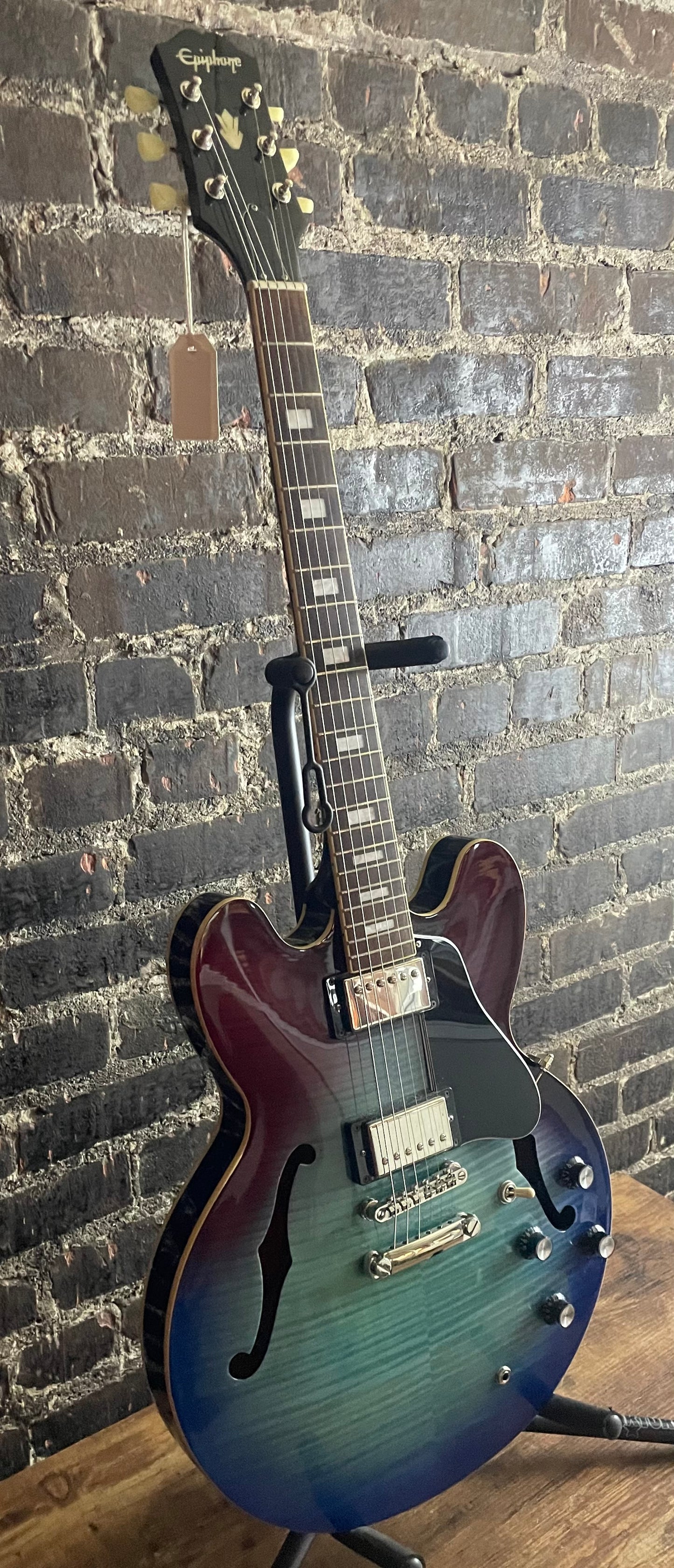 2020 Epiphone ES-335 Figured Semi-hollowbody - Blueberry Burst (USED)