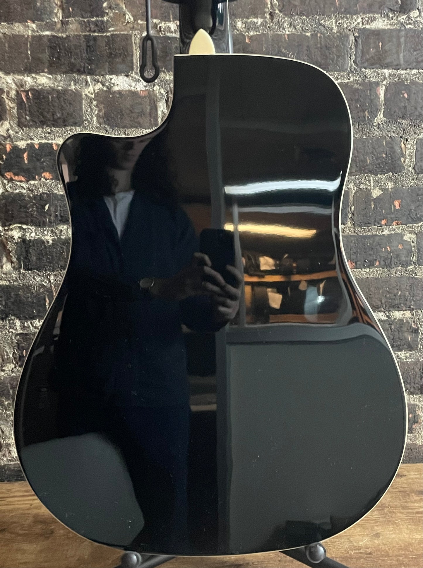 Fender FA-125CE Dreadnought Acoustic-Electric Guitar Black