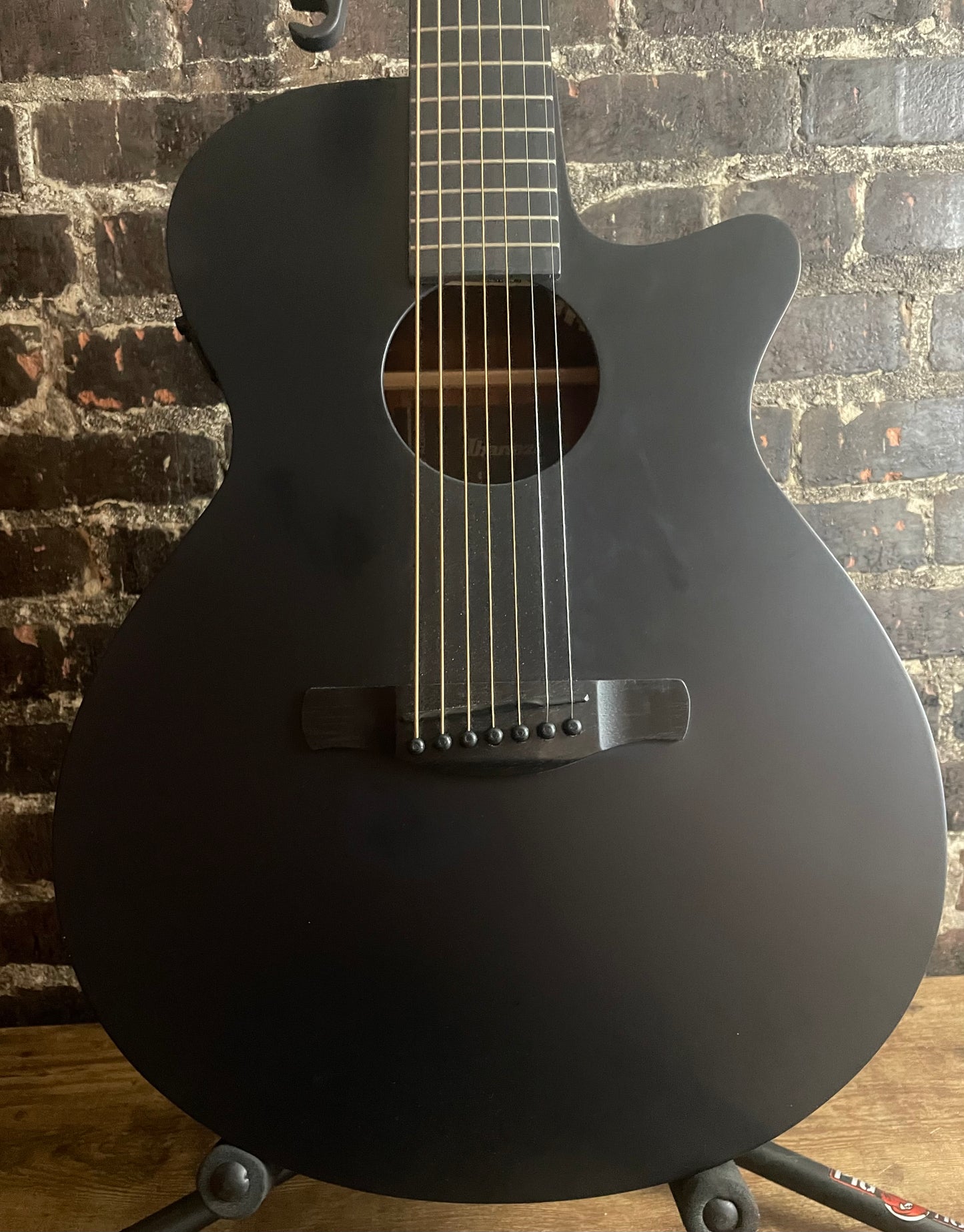 Ibanez AEG721 7-string Acoustic-electric Guitar - Black Out