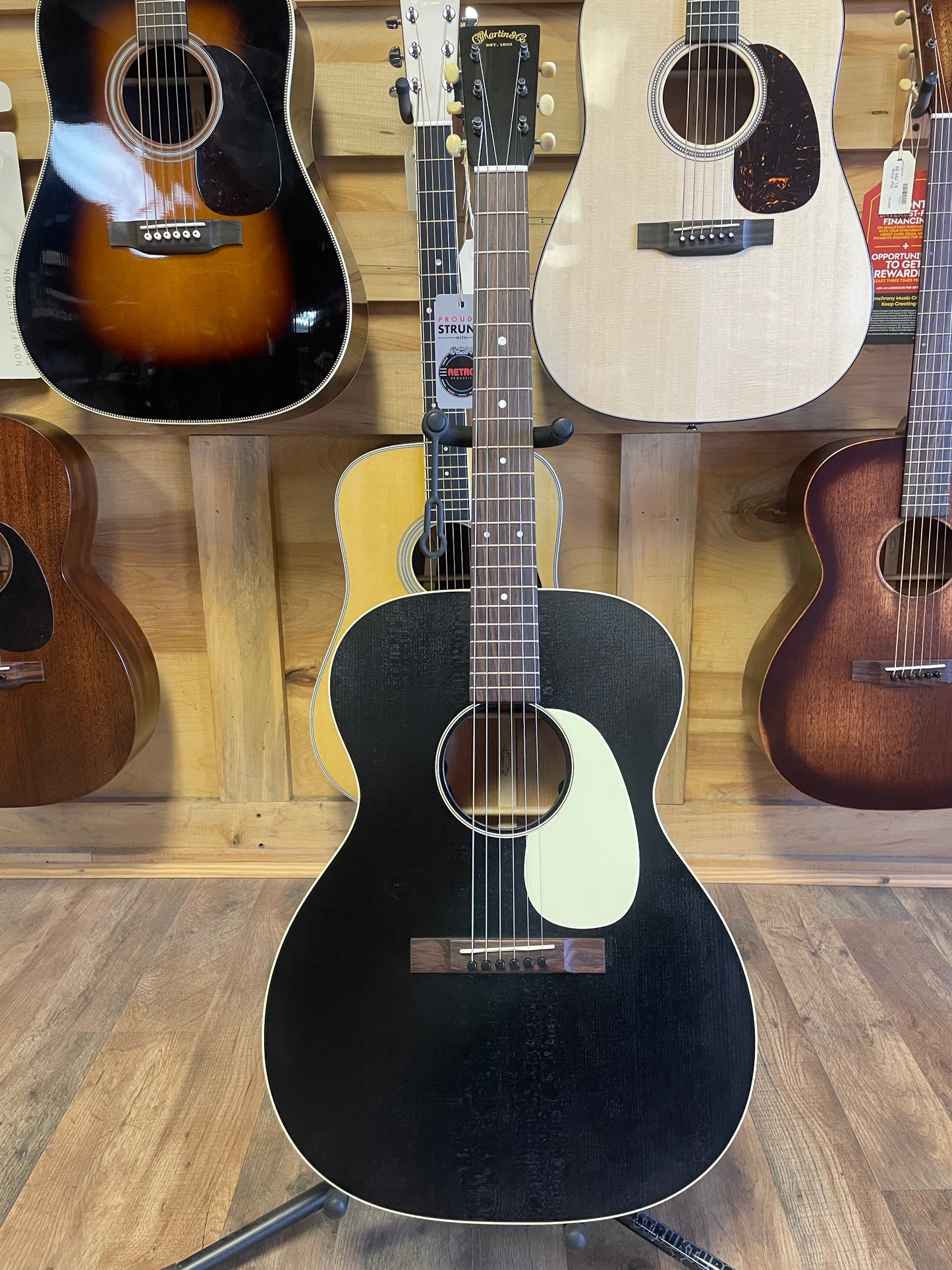 Martin 000-17E Acoustic-electric Guitar - Black Smoke (NEW)
