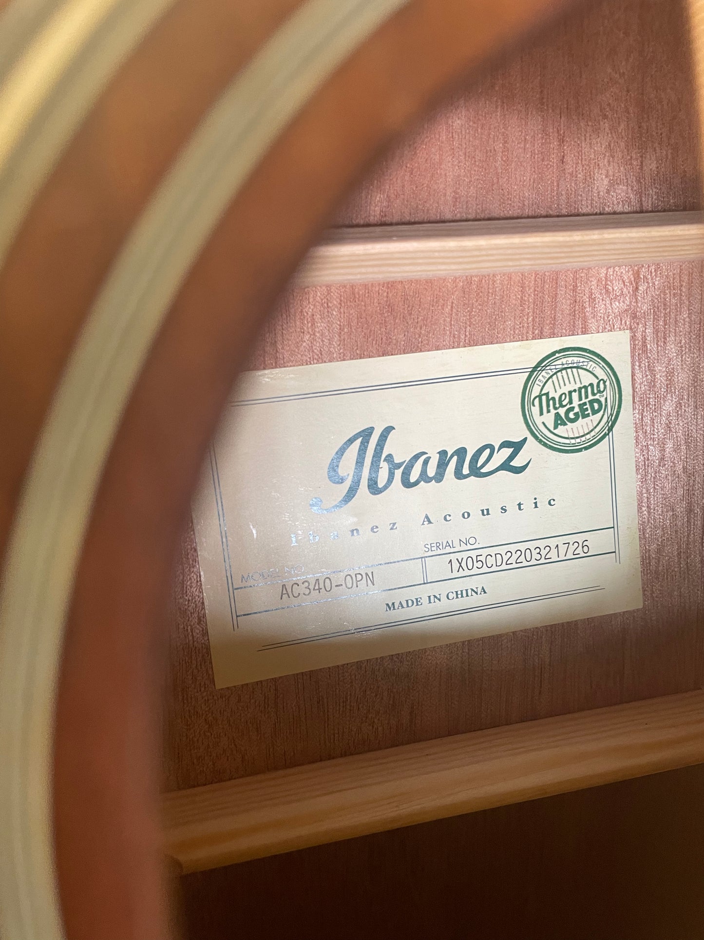 Ibanez Artwood AC340 Acoustic Guitar - Open Pore Natural