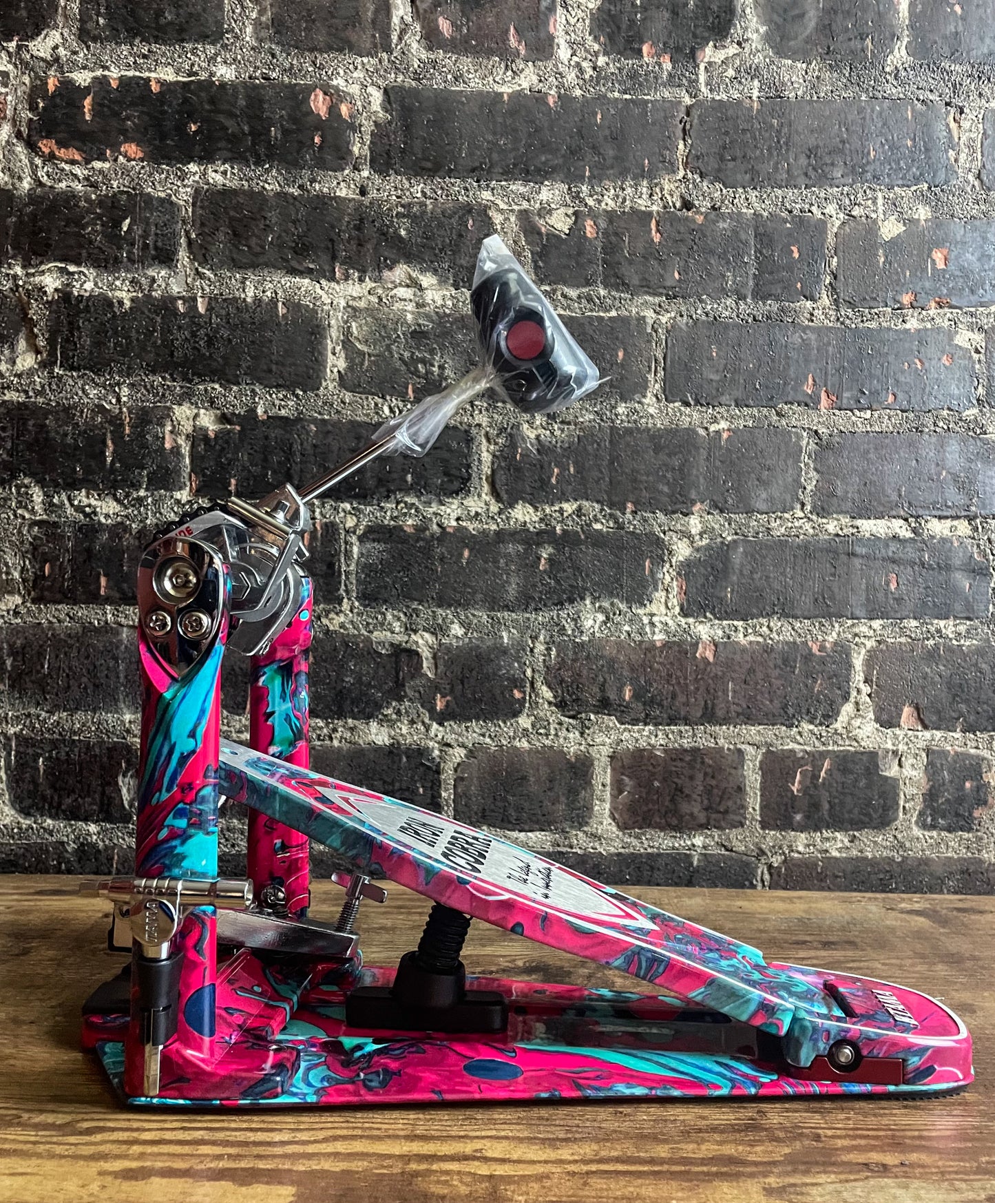 Tama 50th-anniversary Limited Iron Cobra Power Glide Kick Pedal - Marble Coral Swirl