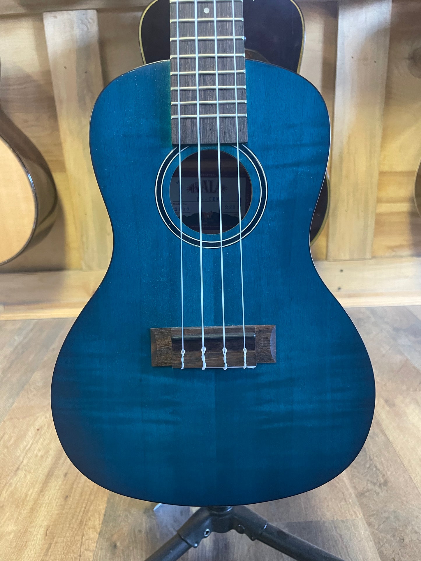 Kala KA-CEMB Exotic Mahogany Concert Ukulele - Blue Satin (NEW)