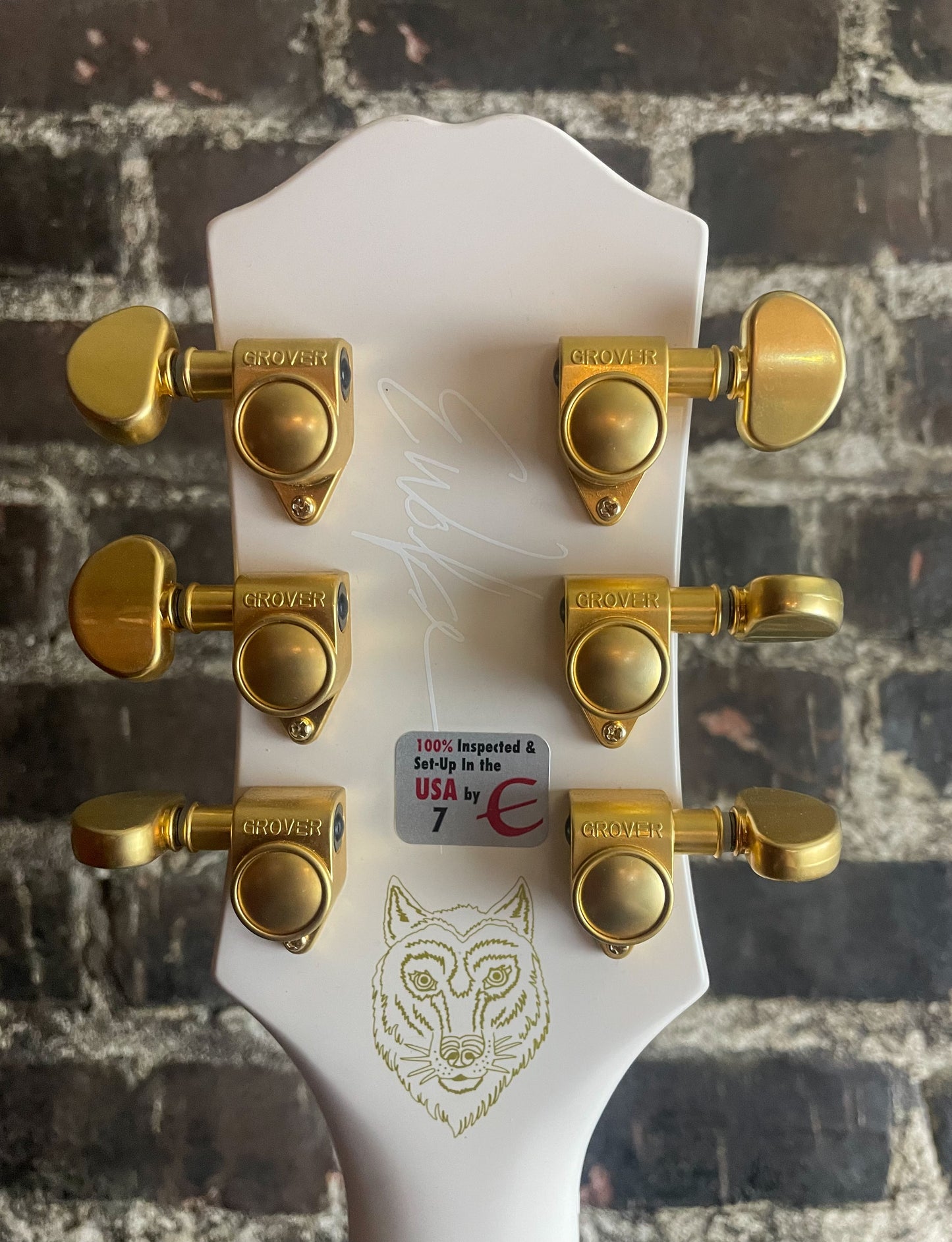 2022 Epiphone Emily Wolfe "White Wolfe" Sheraton - Aged Bone White (USED)