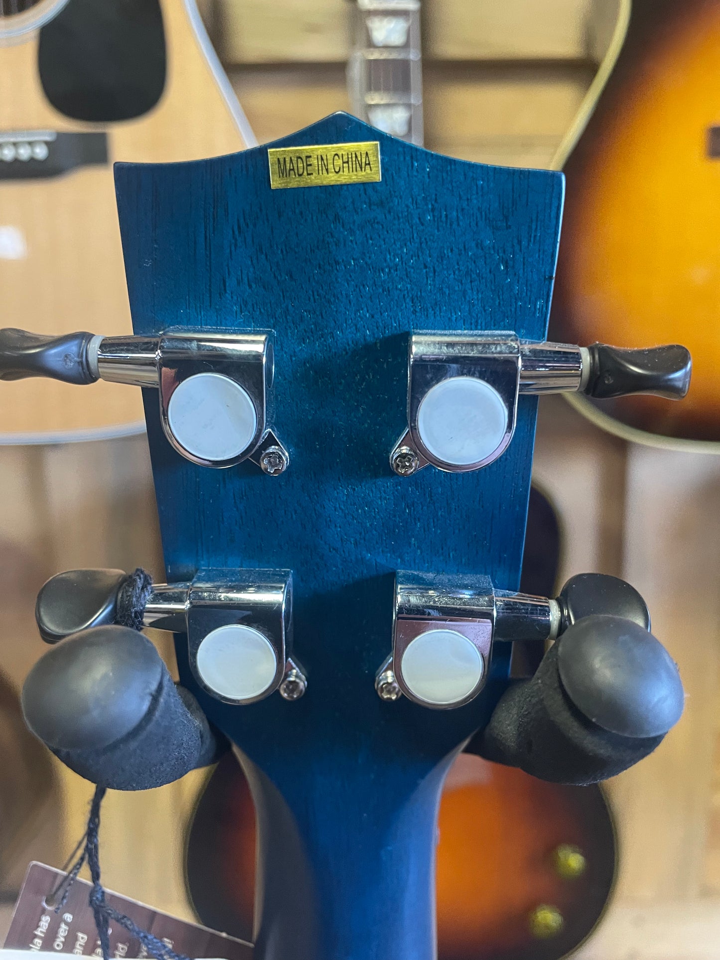 Kala KA-CEMB Exotic Mahogany Concert Ukulele - Blue Satin