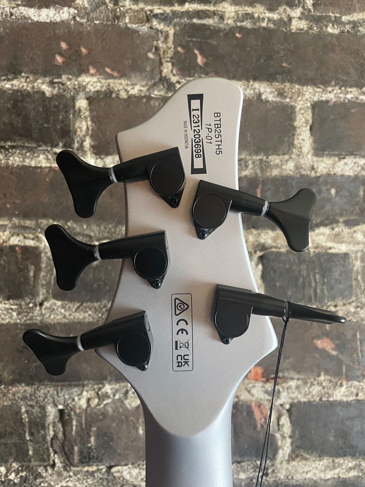 Ibanez 25th-anniversary BTB Standard 5-string Electric Bass Guitar - Silver Blizzard Matte