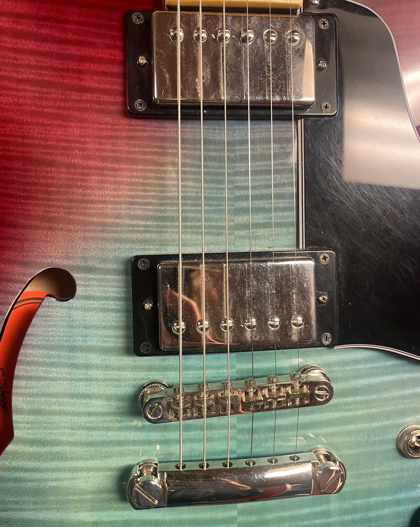 2020 Epiphone ES-335 Figured Semi-hollowbody - Blueberry Burst (USED)