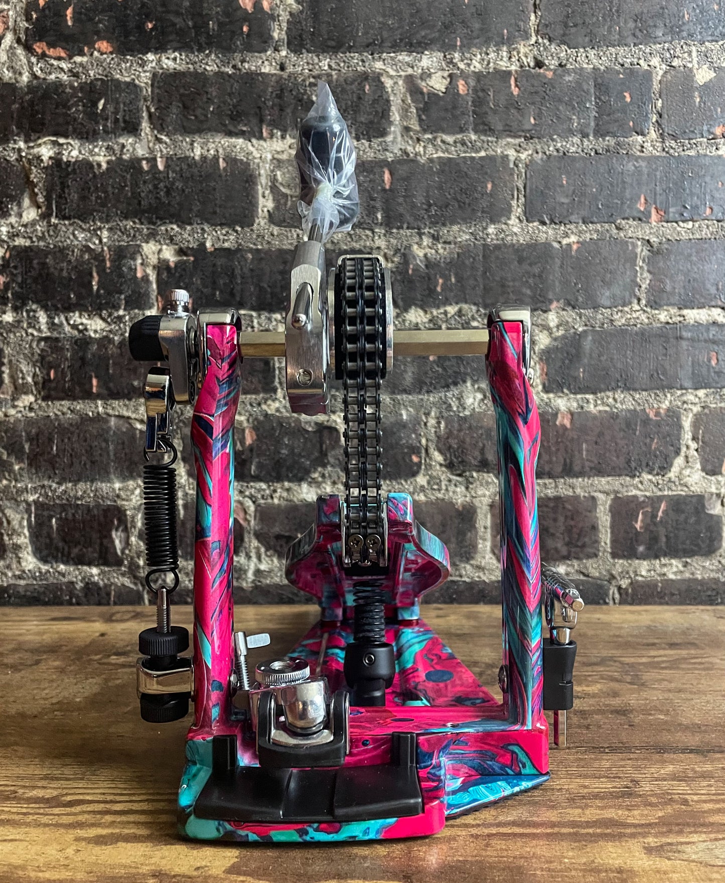 Tama 50th-anniversary Limited Iron Cobra Power Glide Kick Pedal - Marble Coral Swirl