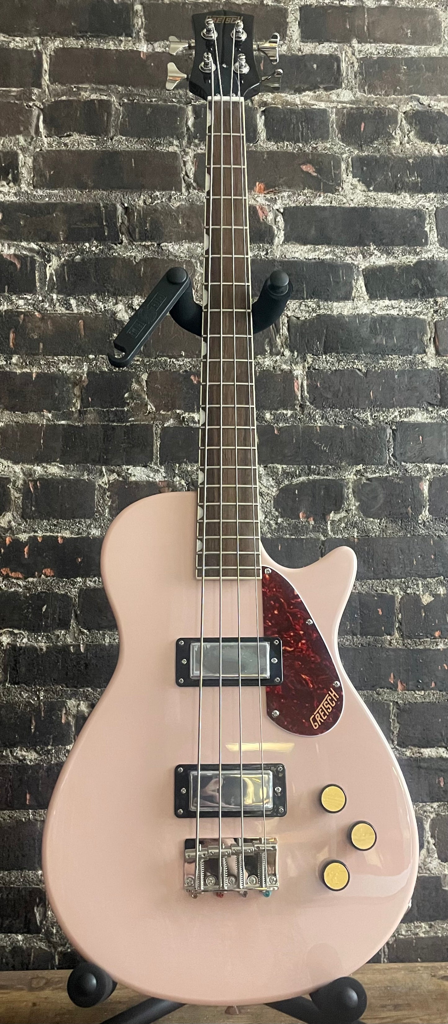 Gretsch Guitars Streamliner Jet Club Bass Single-Cut Short-Scale Bass Guitar Shell Pink