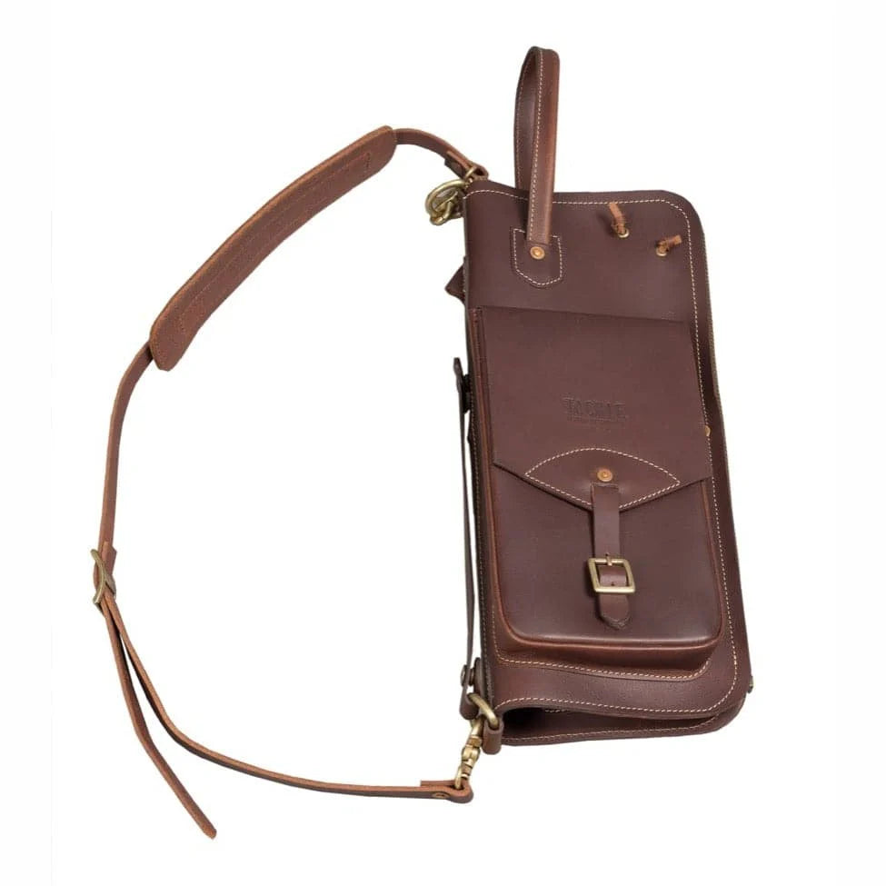 Tackle Instrument Supply Leather Stick Case with Stick Stand - Brown