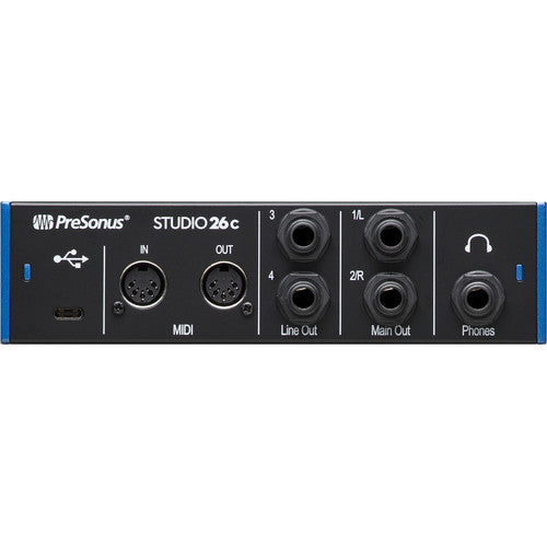 PreSonus Studio 26c Desktop 2x4 USB Type-C Audio/MIDI Interface