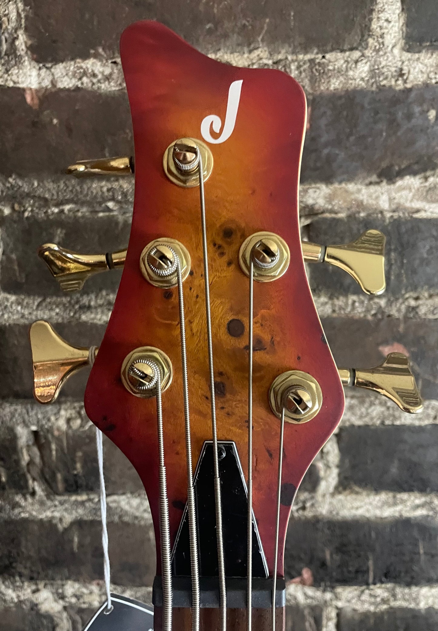 Jackson Pro Series Spectra Bass SB V Poplar Burl - Transparent Cherry Burst