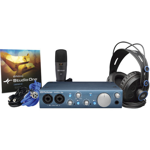PreSonus AudioBox iTwo Studio - Complete Mobile Hardware/Software Recording  Kit (NEW)