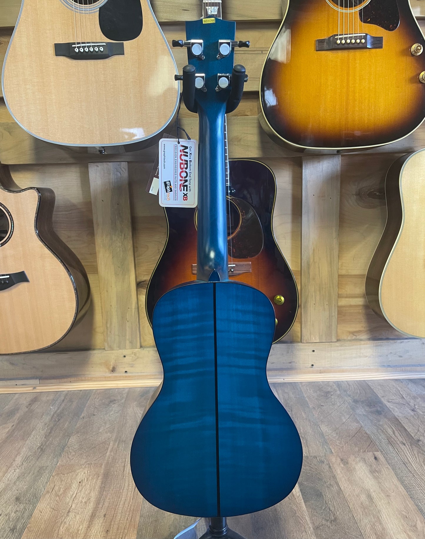 Kala KA-CEMB Exotic Mahogany Concert Ukulele - Blue Satin (NEW)