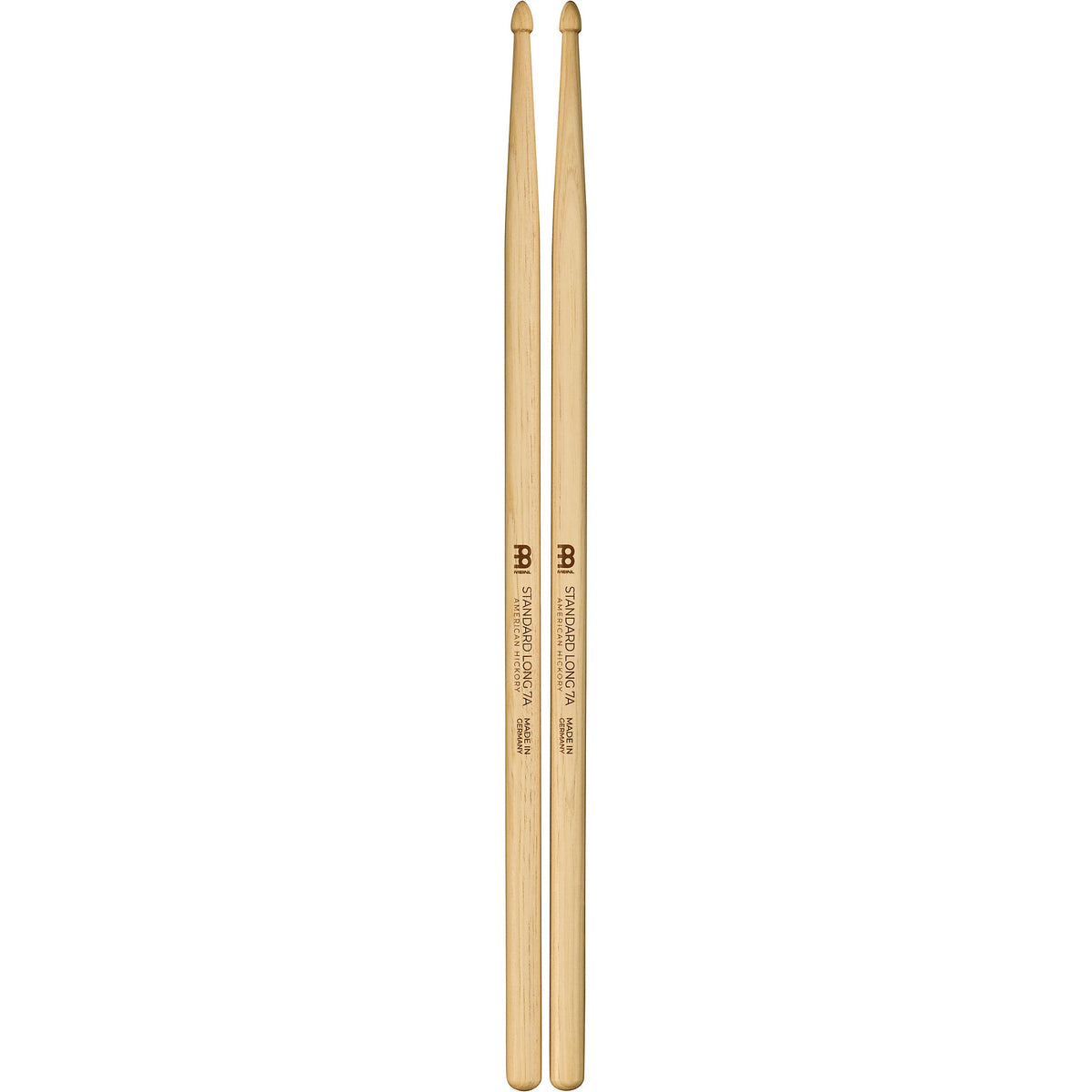Meinl Stick & Brush Standard Long Hickory Drum Sticks 7A
