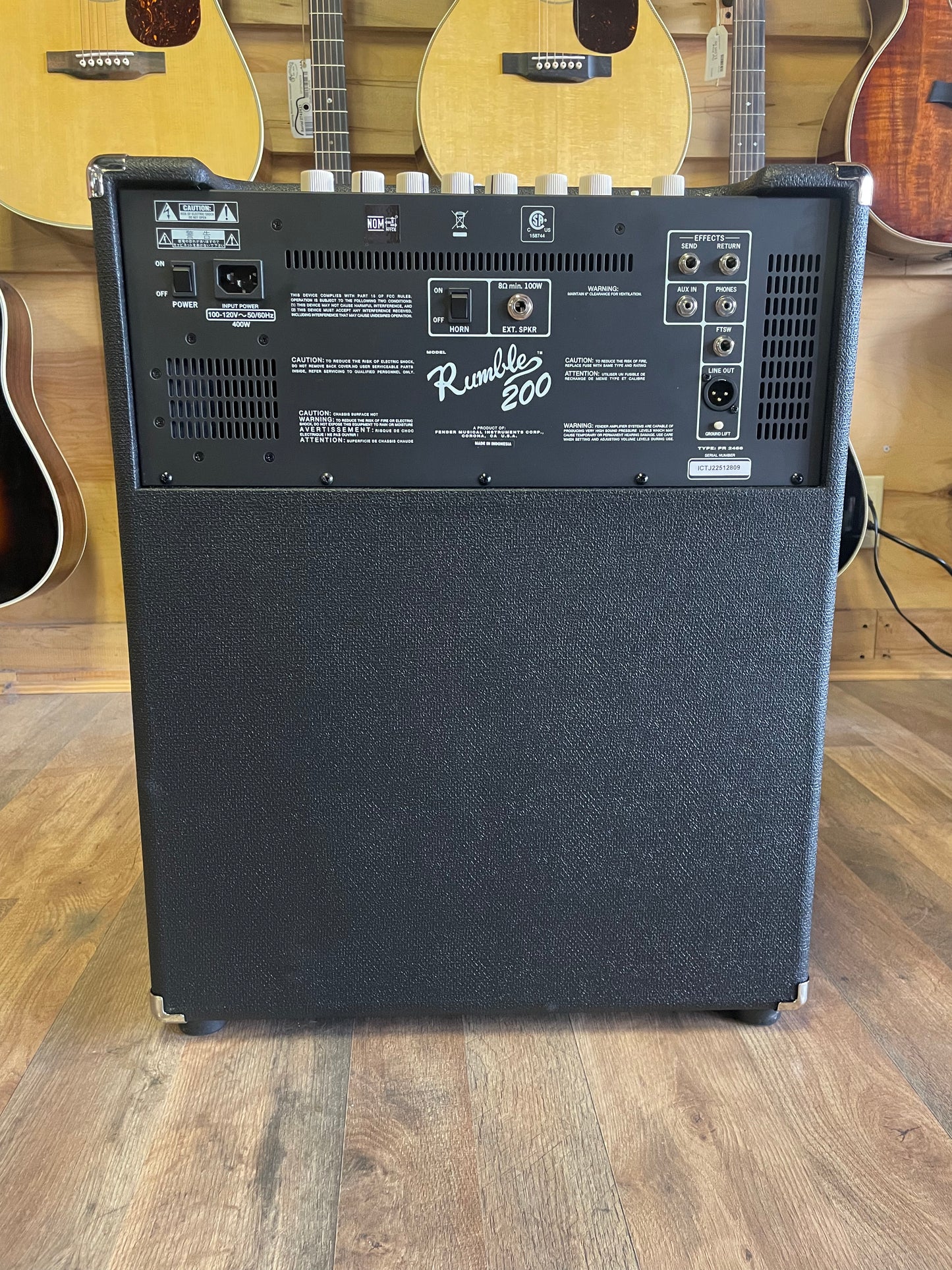 Fender Rumble 200 1x15" 200-watt Bass Combo Amp (NEW)