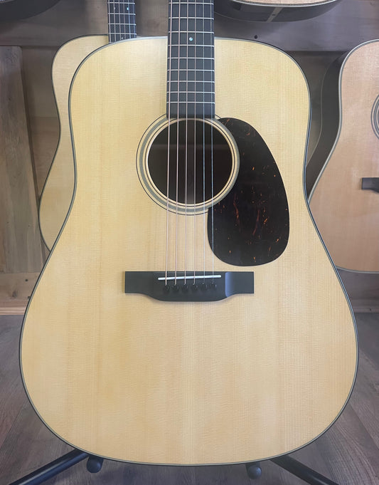 Martin D-18 Satin Acoustic Guitar - Satin Natural (NEW)