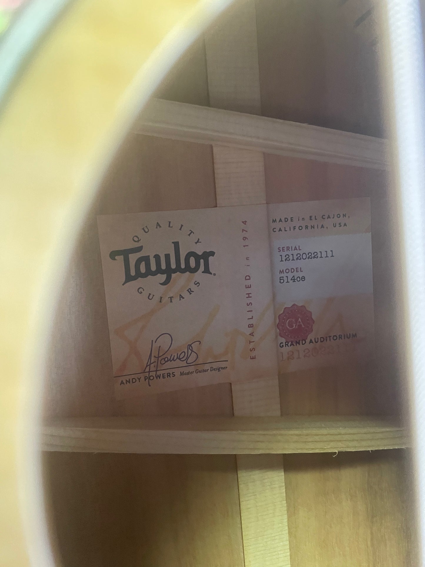 Taylor 514ce Urban Red Ironbark