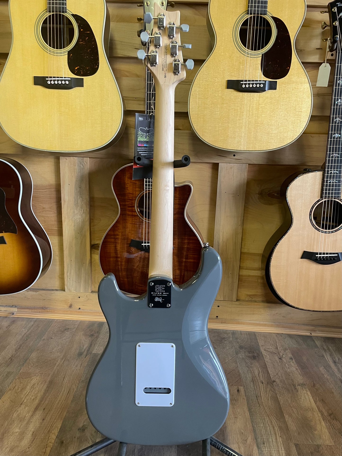 PRS SE Silver Sky Electric Guitar - Overland Gray with Maple Fingerboard