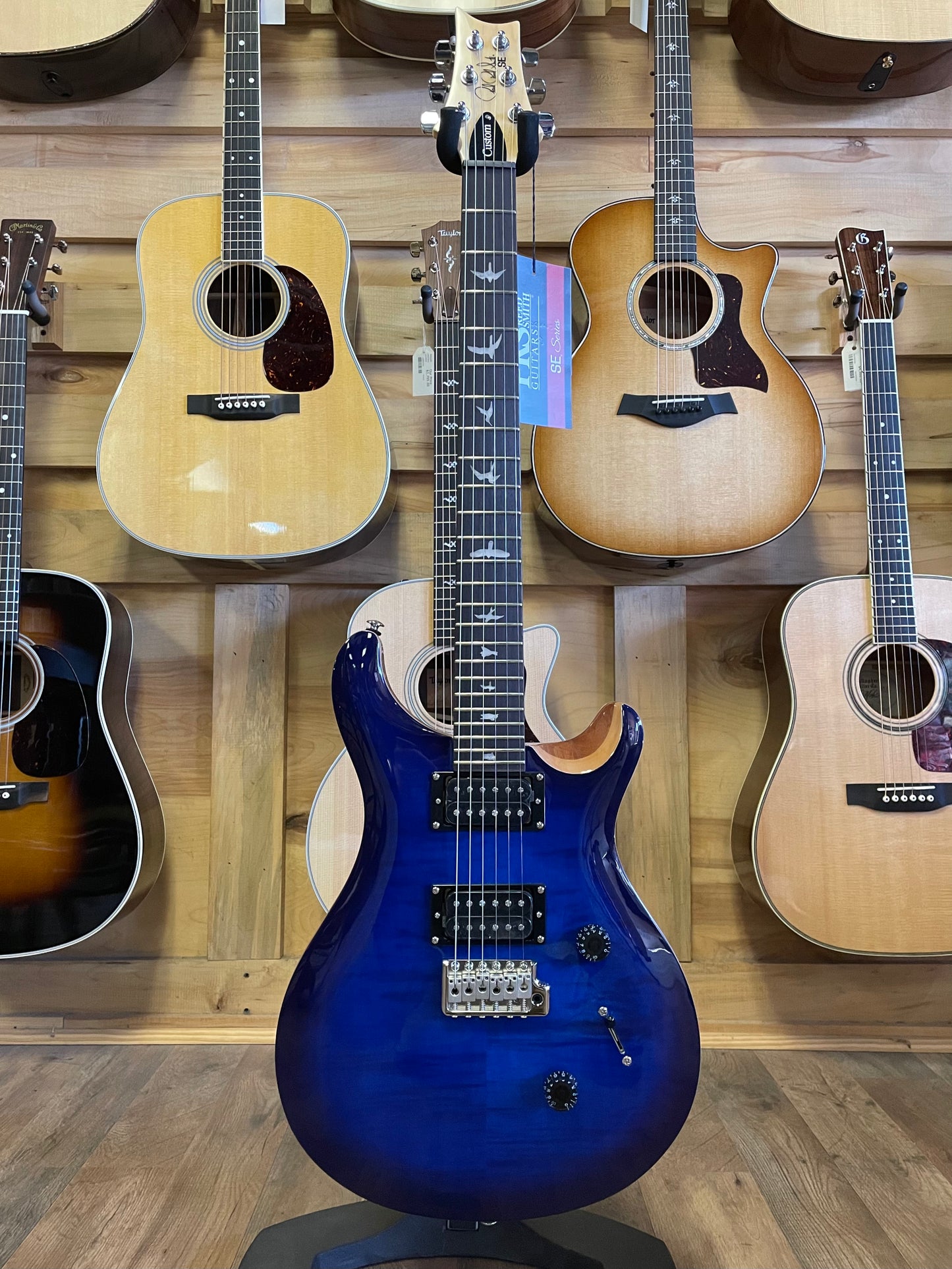 PRS SE Custom 24 Electric Guitar - Faded Blue Burst
