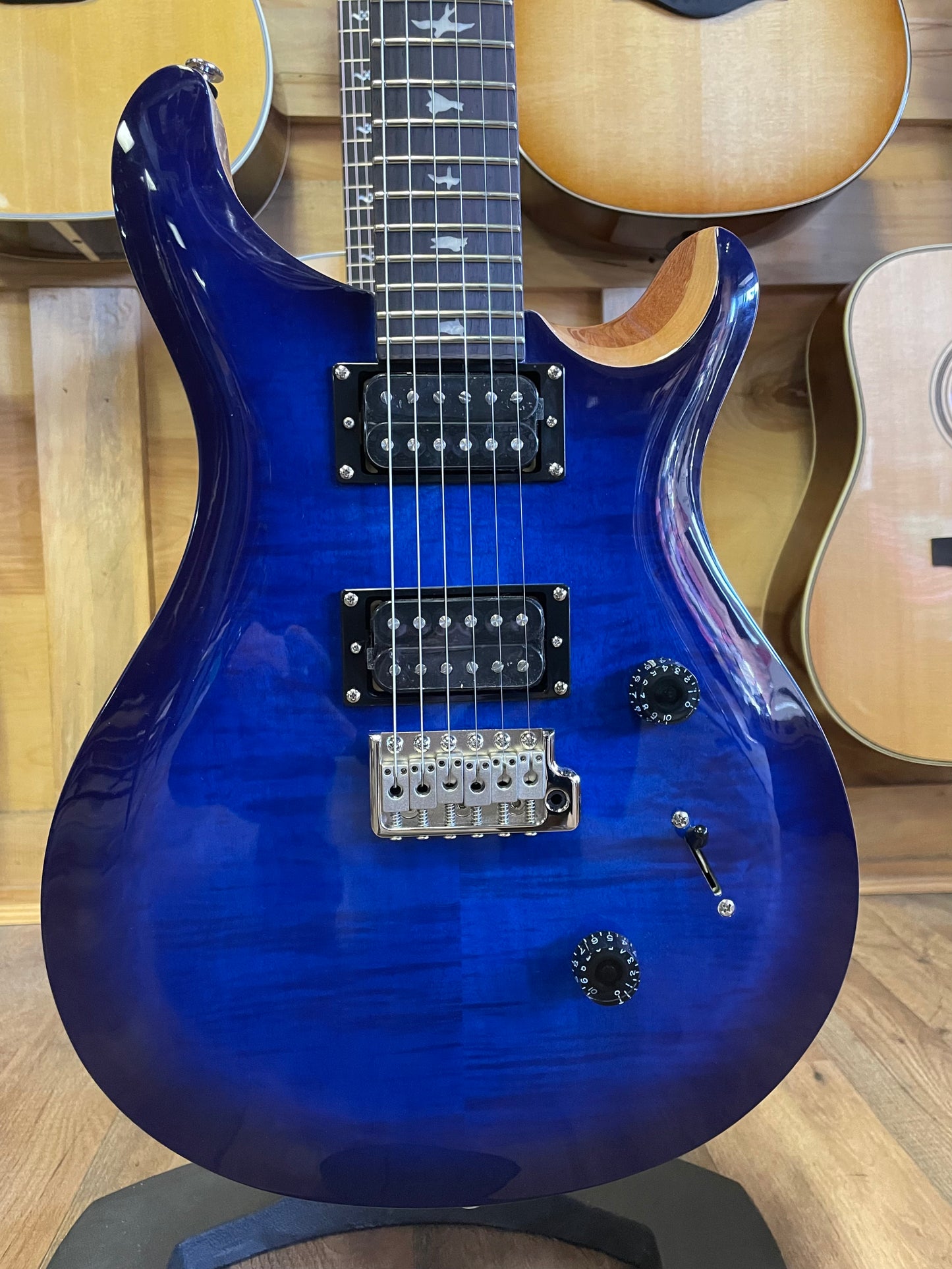 PRS SE Custom 24 Electric Guitar - Faded Blue Burst