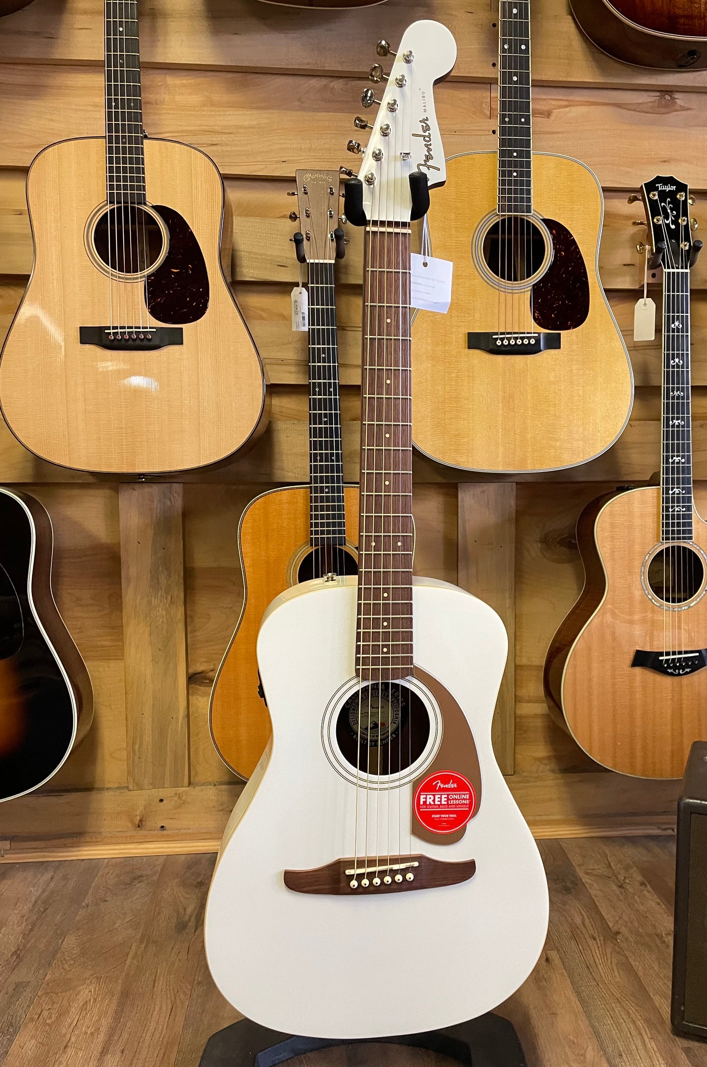 Fender California Malibu Player Acoustic - Arctic Gold