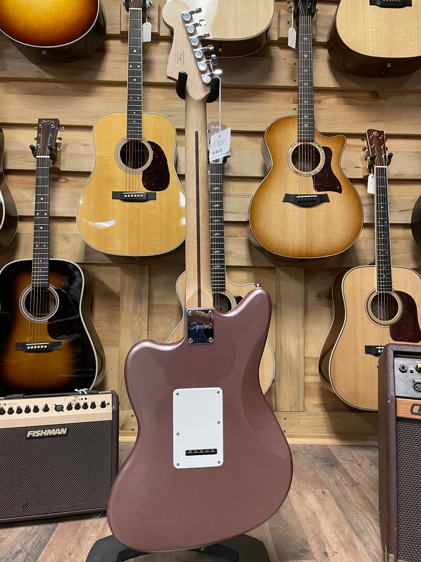 Squier Affinity Series Jazzmaster with Laurel Fingerboard-Burgundy Mist (NEW)
