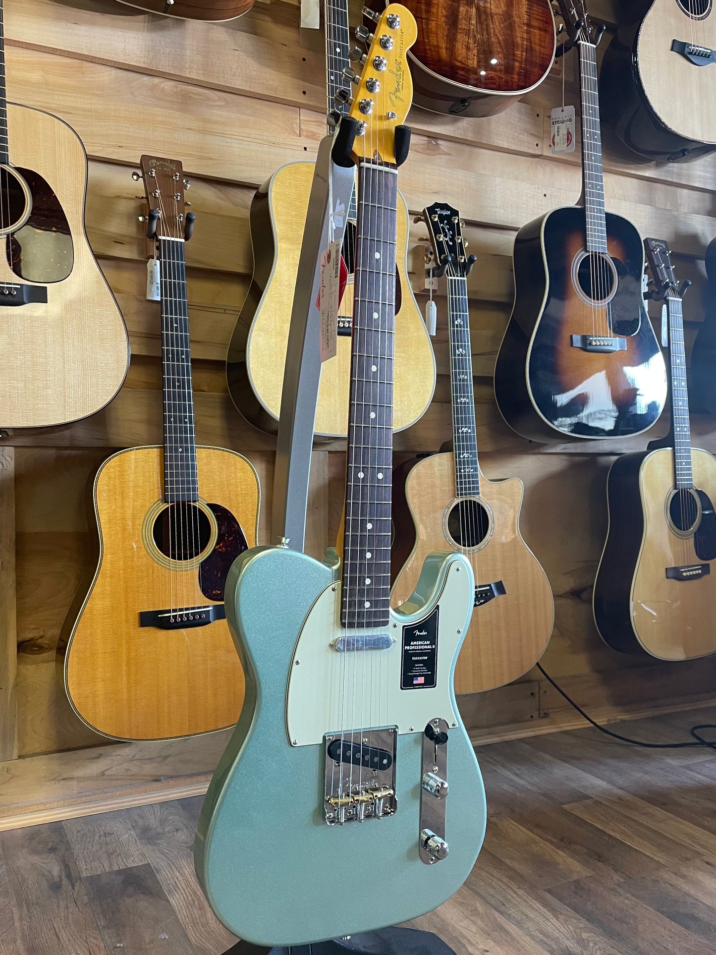 Fender American Professional II Telecaster - Mystic Surf Green with Rosewood Fingerboard (NEW)