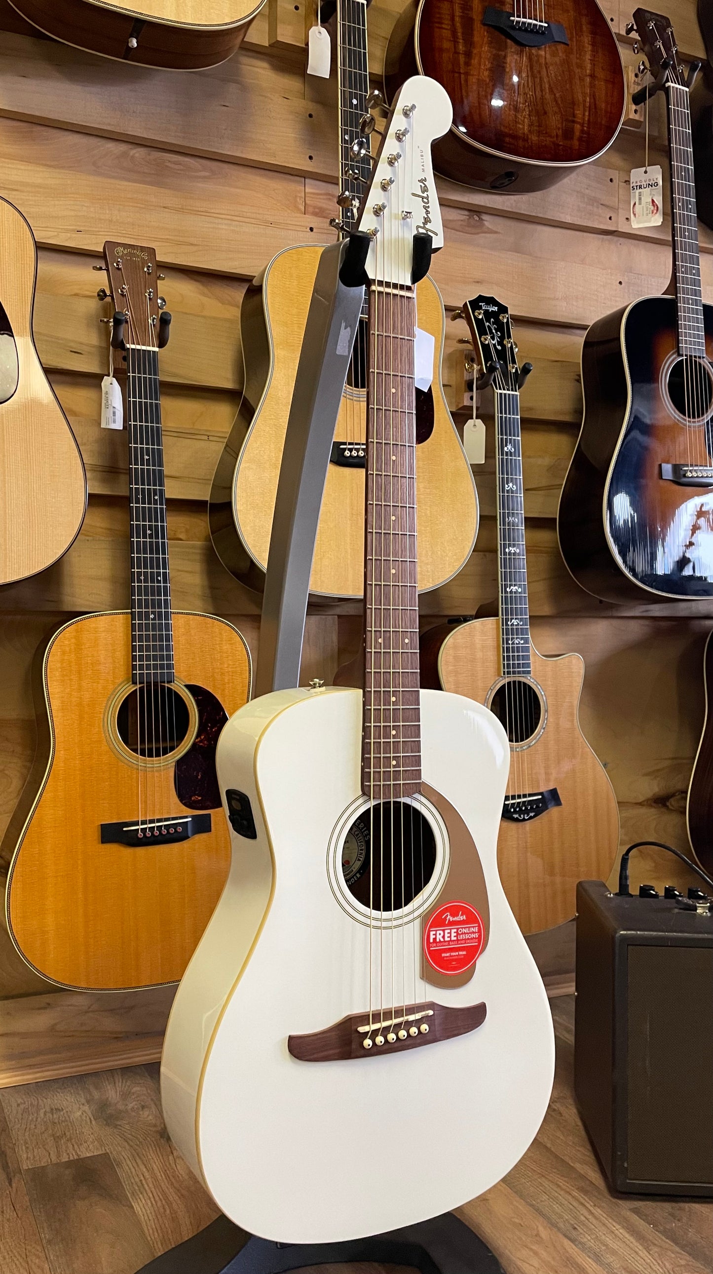 Fender California Malibu Player Acoustic - Arctic Gold