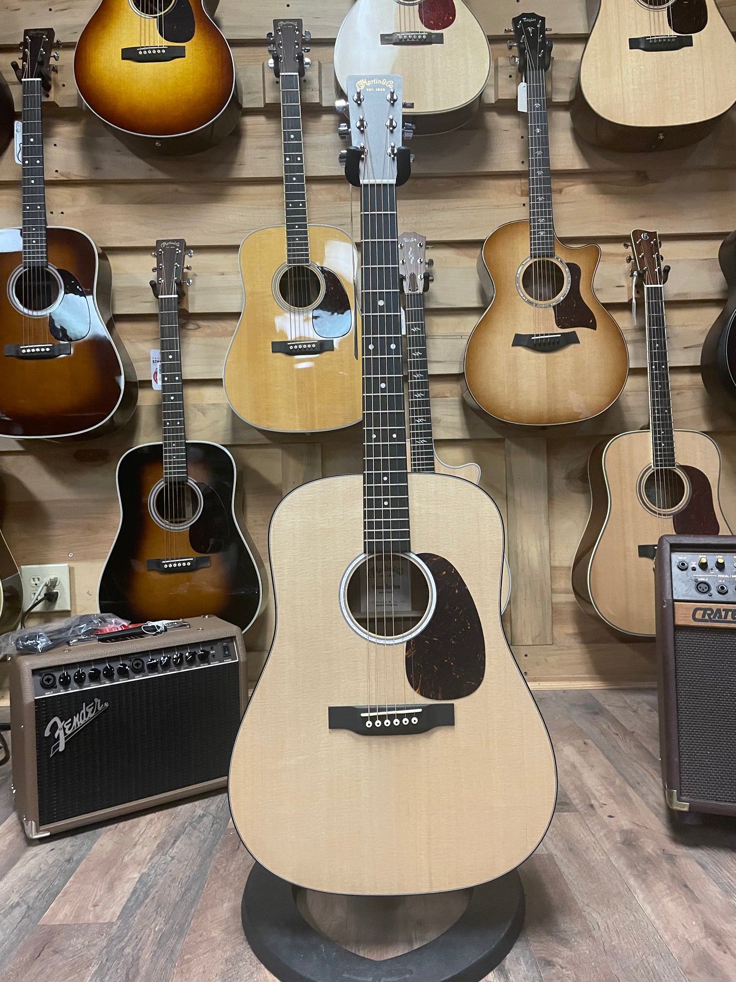 Martin D-10E Road Series Acoustic-electric Guitar - Natural (NEW)
