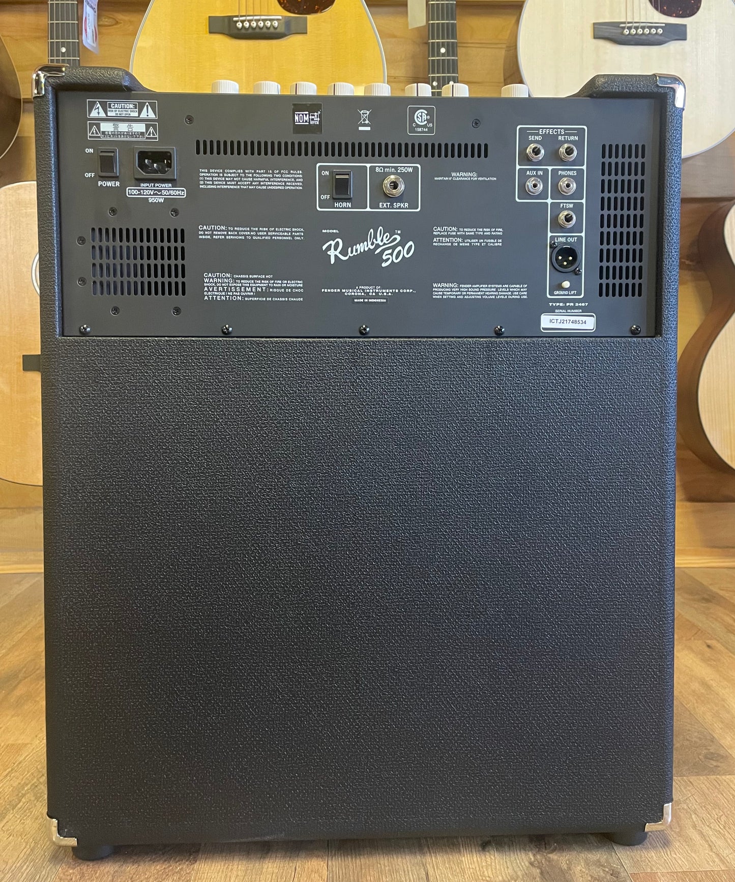 Fender Rumble 500 2x10" 500-watt Bass Combo Amp (NEW)