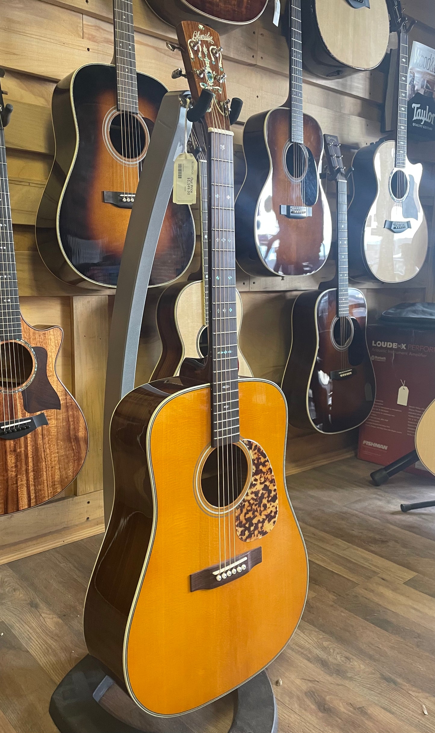 Blueridge Historic Series BR-160 Dreadnought Acoustic Guitar- Natural