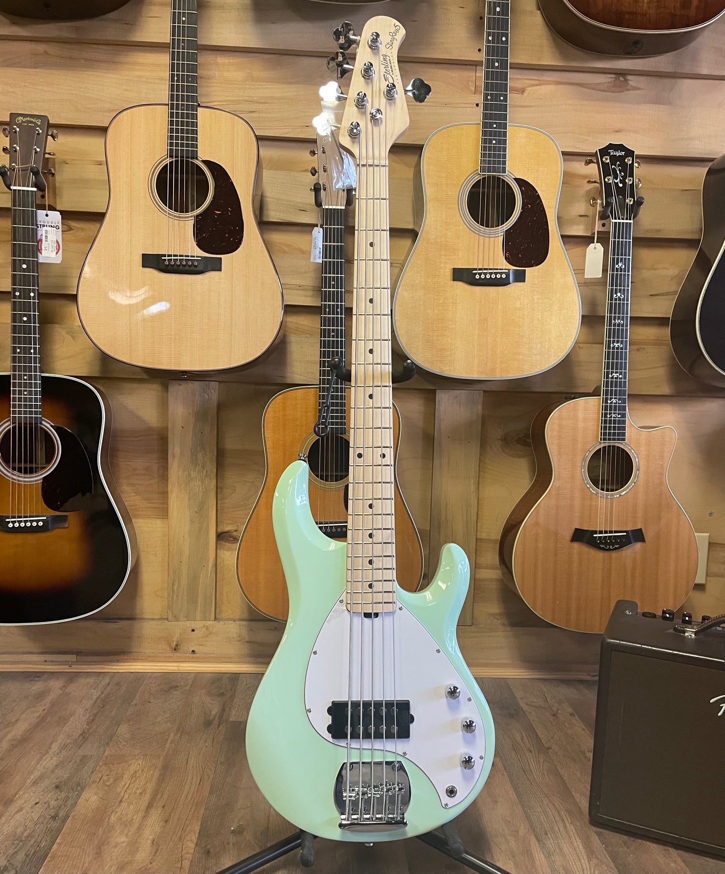 Sterling By Music Man StingRay RAY5 Bass Guitar - Mint Green