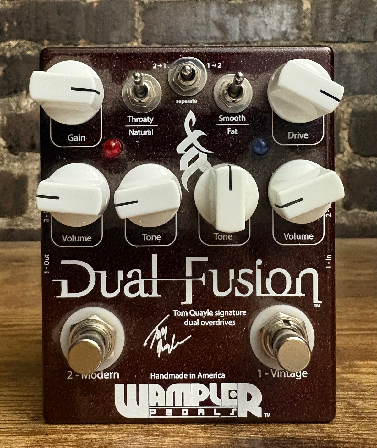 Wampler Dual Fusion Tom Quayle Signature Overdrive 2010s - Red Sparkle (USED)
