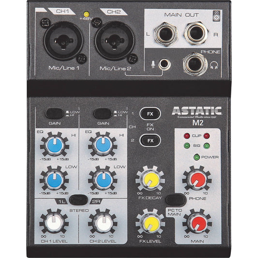 CAD Astatic M2 2-Channel Mixer with USB Interface (NEW)