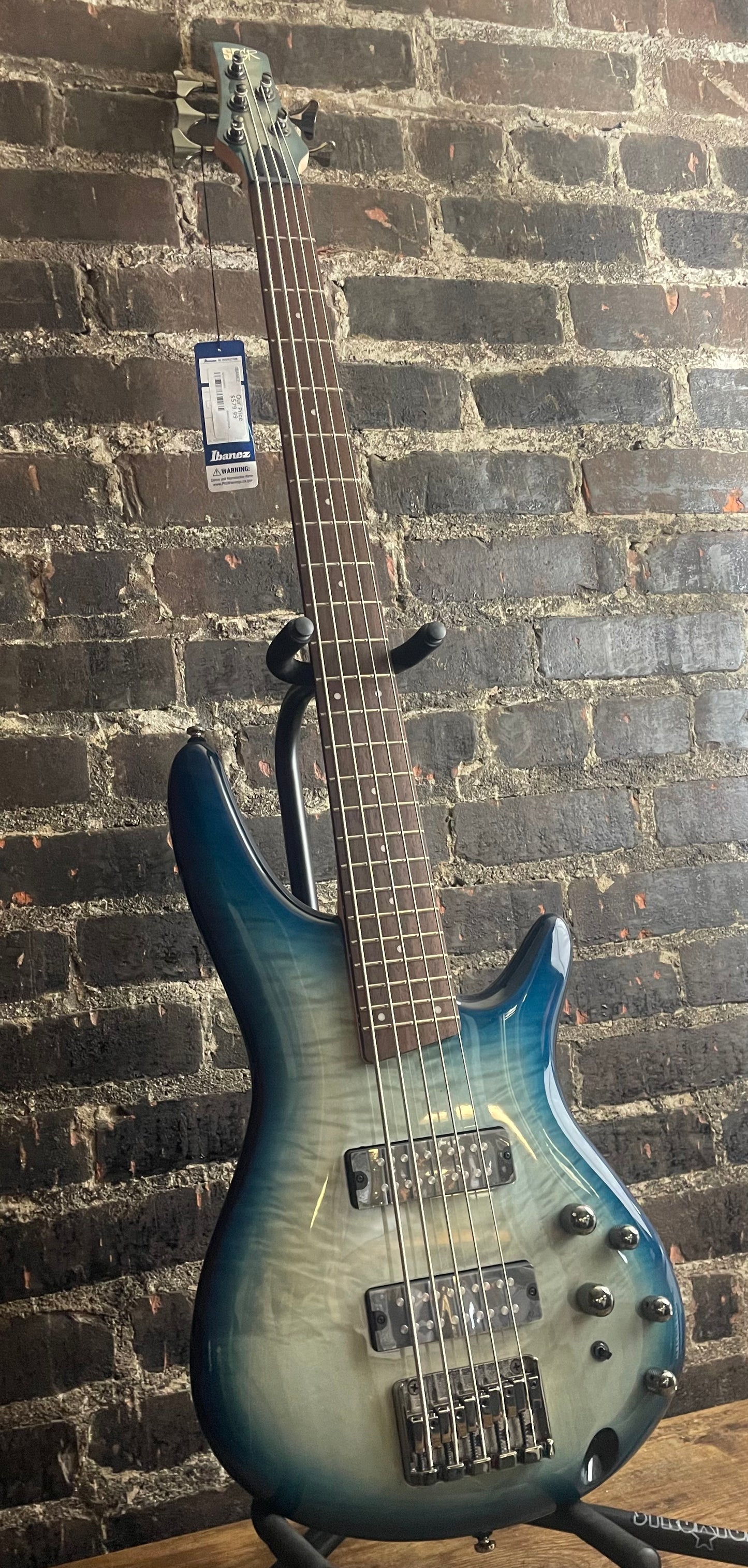 Ibanez SR Standard SR400EQM Bass Guitar - Stained Cosmic Blue Starburst