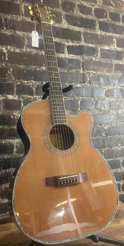 2022 Zager ZAD80CE Acoustic Electric Pro Series Smaller “OM” Size (USED)