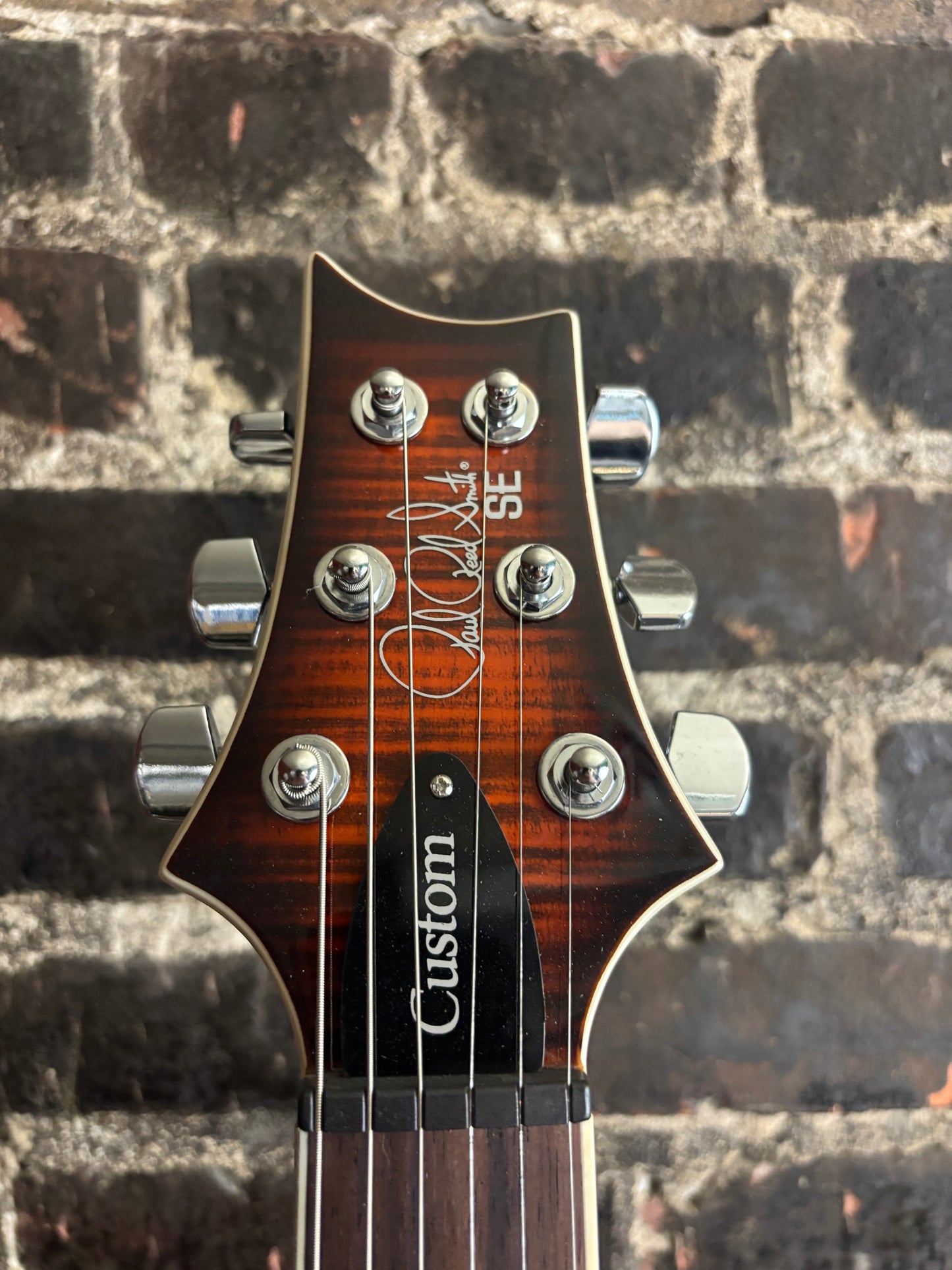 PRS SE Custom 24 Semi-Hollow Piezo - Orange Tiger Smokeburst