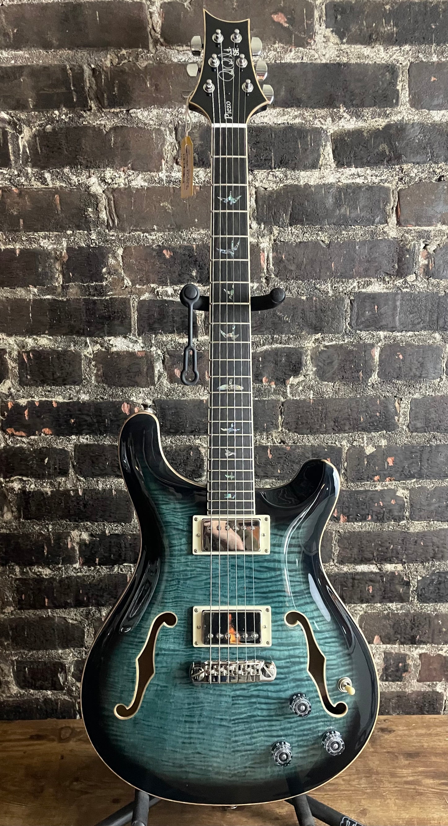 PRS SE Hollowbody II Piezo Electric Guitar - Peacock Blue