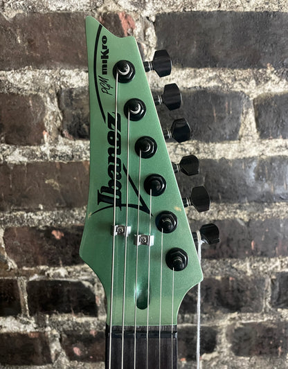 Ibanez Paul Gilbert Signature Mikro PGMM21 Electric Guitar - Metallic Light Green