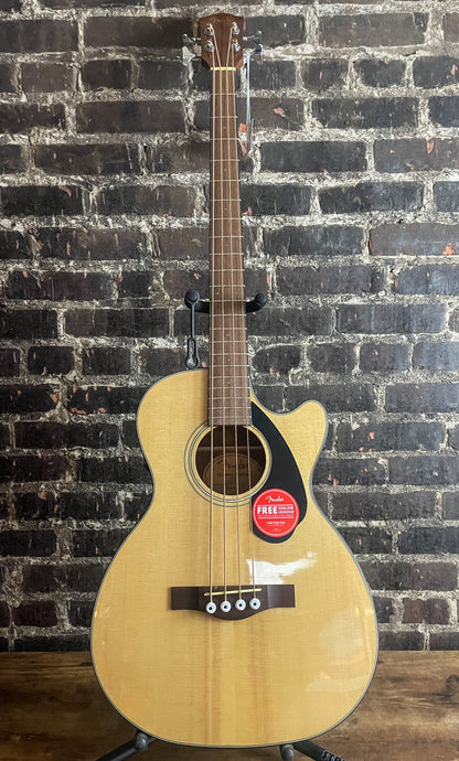 Fender CB-60SCE Acoustic-electric Concert Bass Guitar - Natural