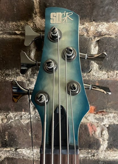 Ibanez SR Standard SR400EQM Bass Guitar - Stained Cosmic Blue Starburst