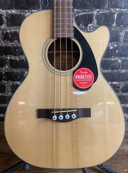 Fender CB-60SCE Acoustic-electric Concert Bass Guitar - Natural