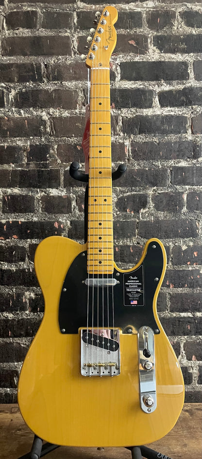 Fender American Professional Classic Telecaster Electric Guitar - Butterscotch Blonde
