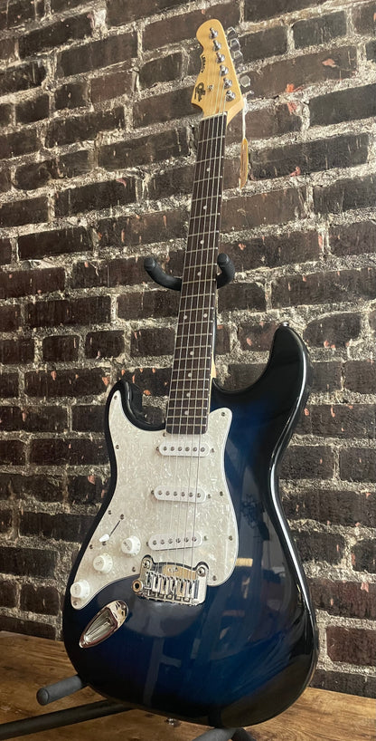 2015 Left Handed G&L Tribute Legacy- Electric Guitar Blue Burst (USED)